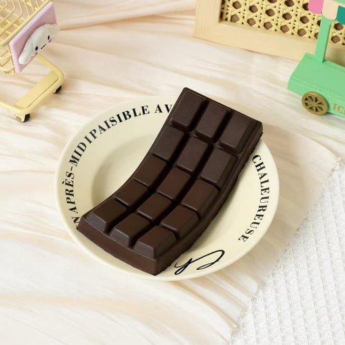 Chocolate Bar Squishy, Slow Rising 15.5 cm (Dark chocolate)