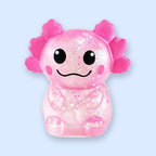 Glitter Axolotl Squishy, Slow Rising (Pink)
