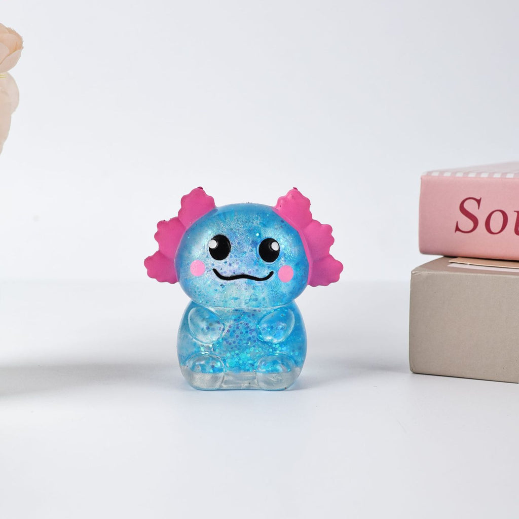 Glitter Axolotl Squishy, Slow Rising