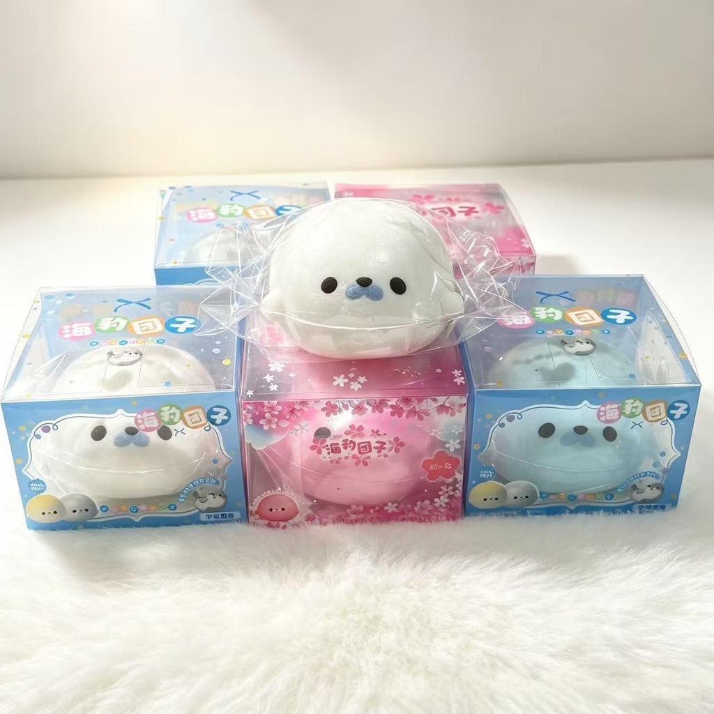 Seal Dumpling Squishy, Slow Rising PU