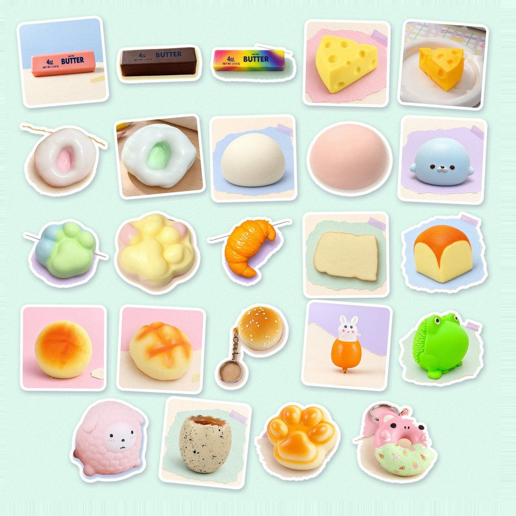 Squishy adventskalender zelf vullen met 24 verschillende squishies