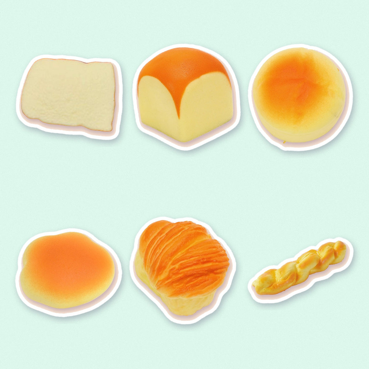 Bread Basket Squishy Set of 6