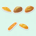 Set de 5 squishies de pan