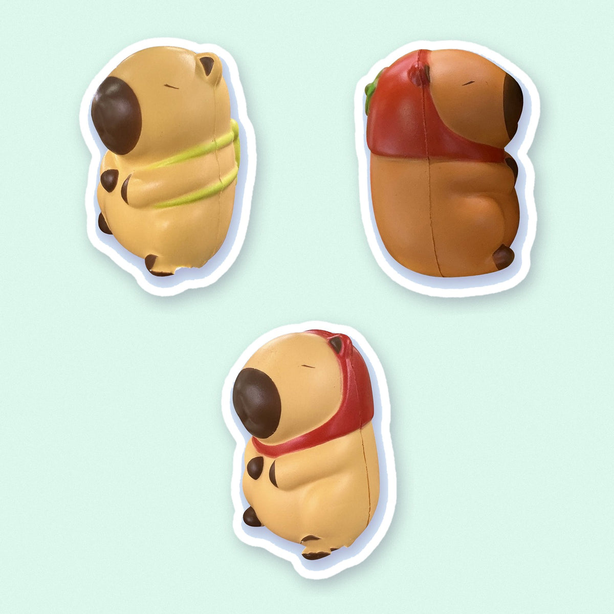 Capybara Slow Rising Squishy, all 3