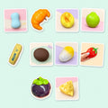 Handgemaakte crunchy squishy collectie, 10 vormen, squishy set