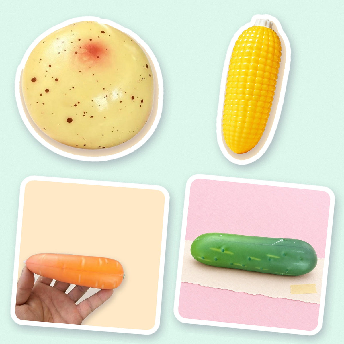 Crunchy Veggie Squishy Set of 4