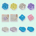 Mini Jelly Squishy Mix, 12 pieces
