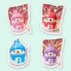 Snowman Squishy Family, all 4 colors