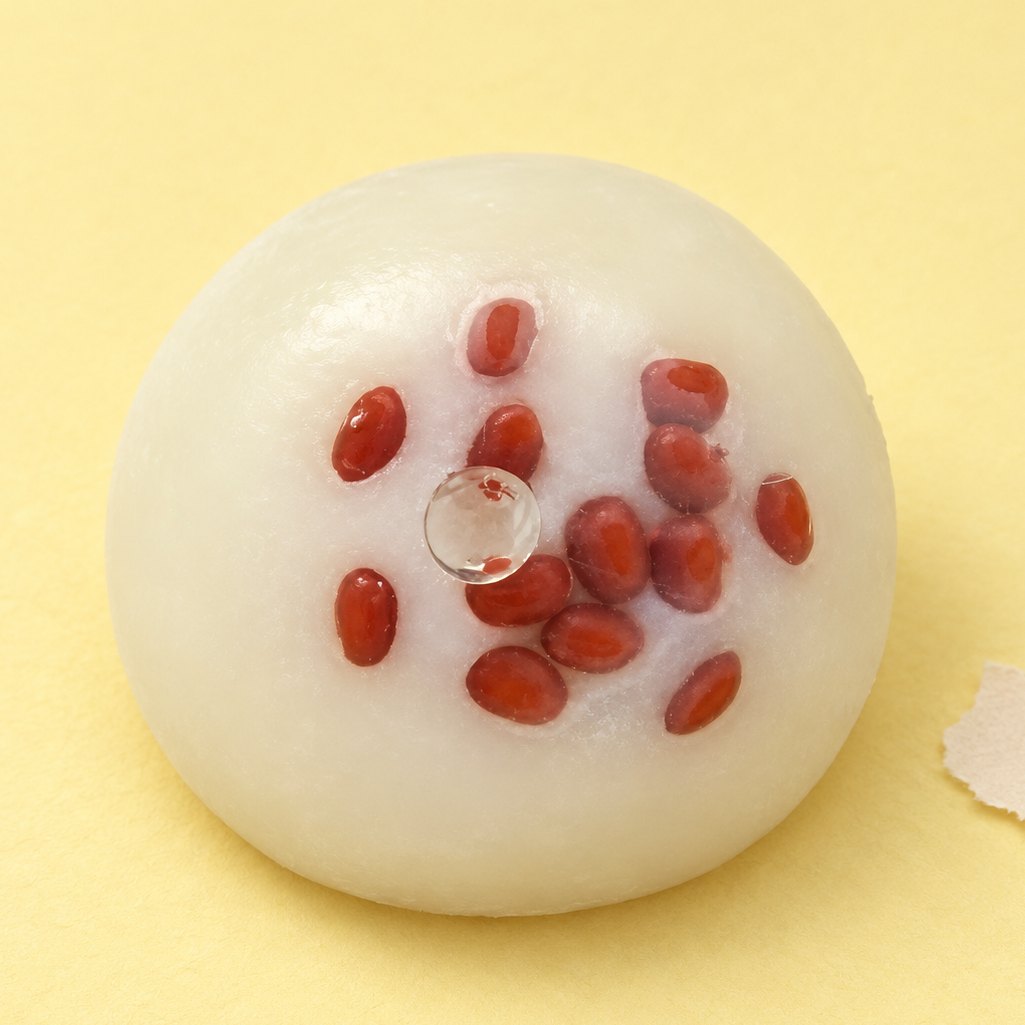 Squishy mochi de judía roja hecho a mano