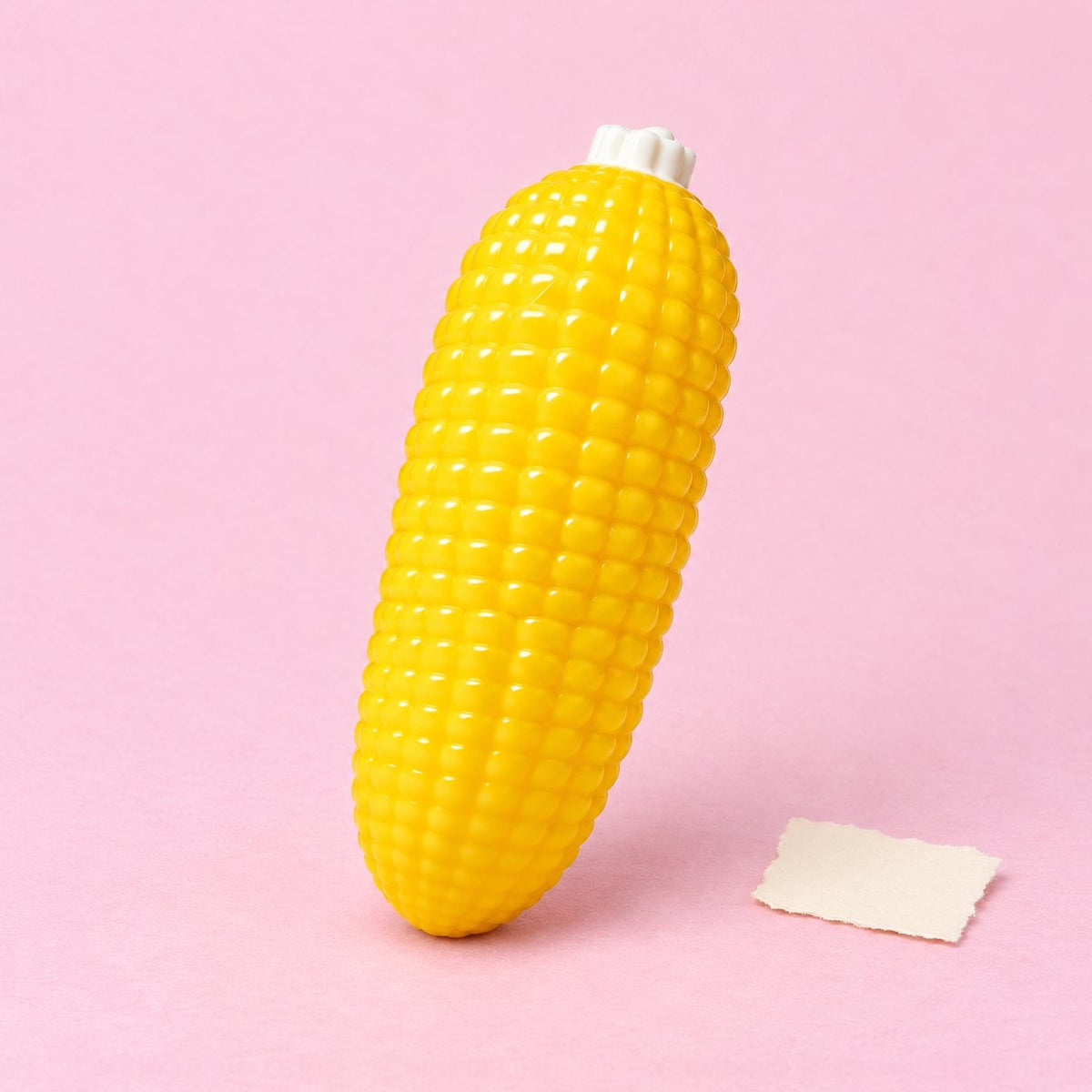 Squishy pannocchia, foto del prodotto su carta pastello
