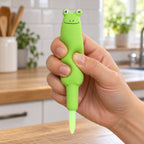 Squishy kuglepen (Frø), bliver klemt i hånden, blød og dejlig