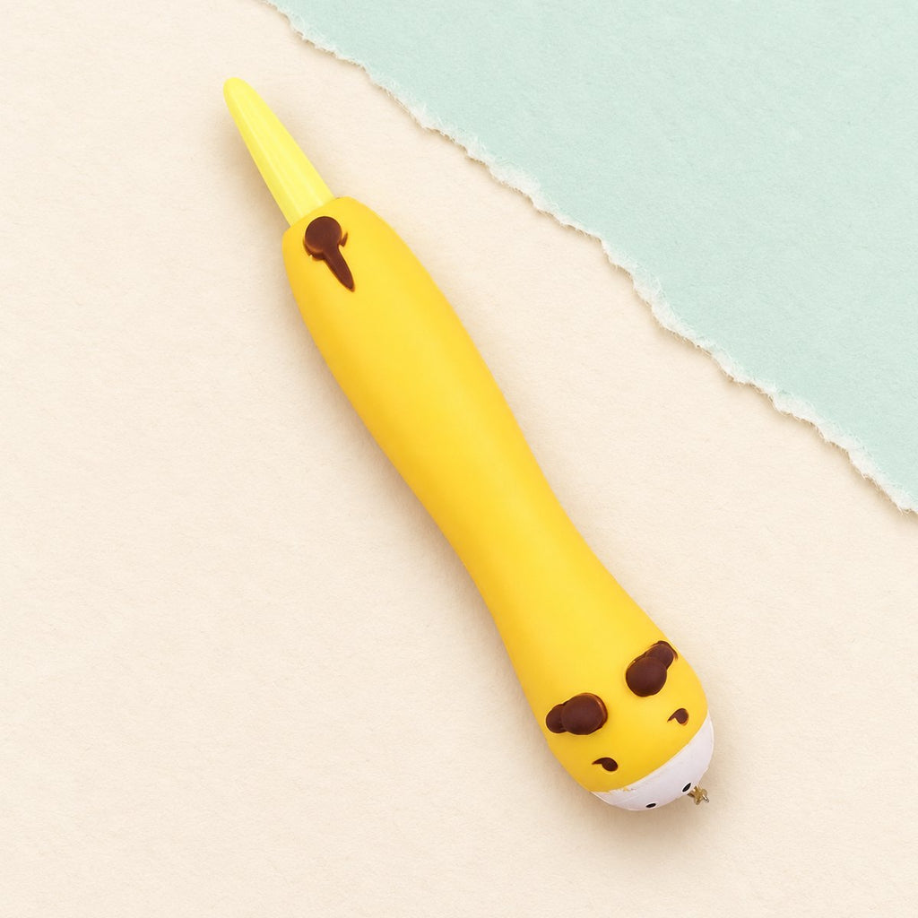 Squishy penna slow rising, gelpenna med djur på toppen, här en kalv