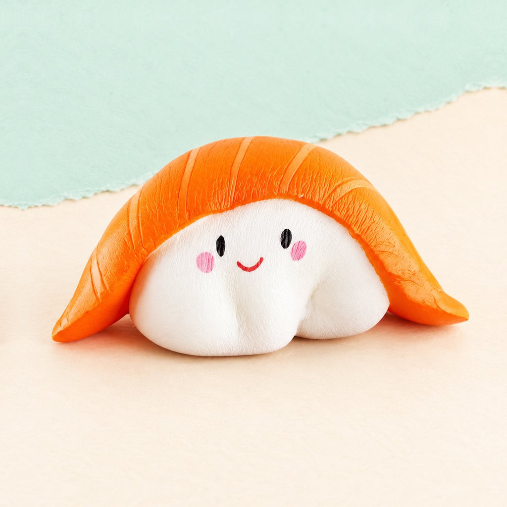 Weiches Sushi Squishy als Kawaii Lachs-Nigiri