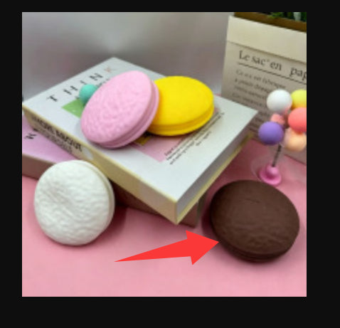 Squishy crunchy choco pie, feito à mão, squishy taba