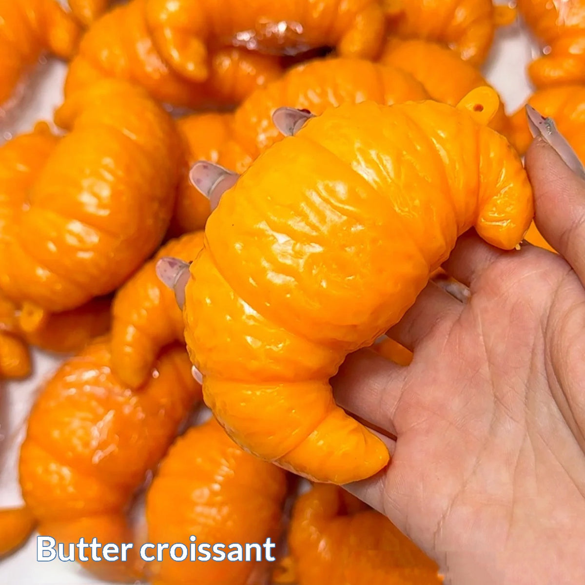 Squishy crunchy de cruasán, hecho a mano, squishy taba
