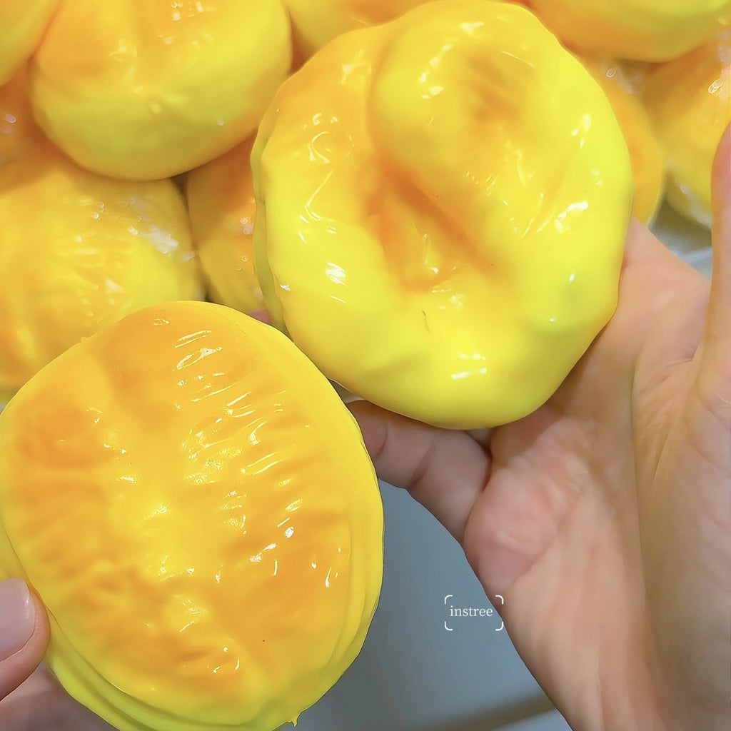 Crunchy squishy smažené pečivo, ručně dělané, taba squishy