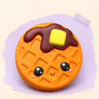 Waffle squishy jumbo – Jumbo Waffle Squishy, Kawaii, product photo on pastel paper