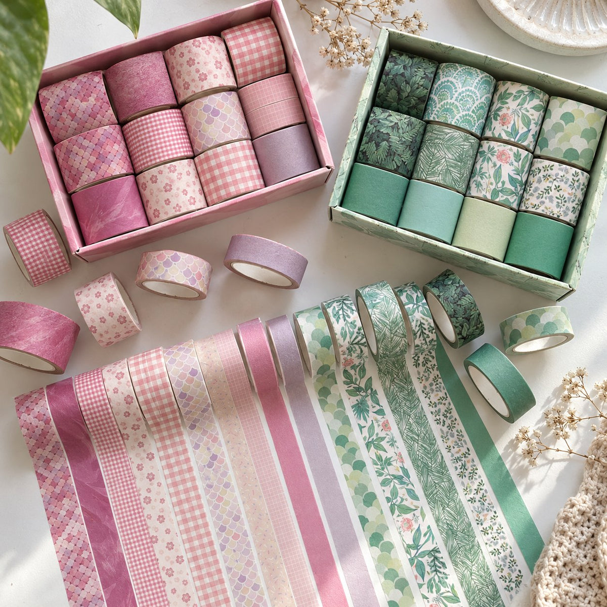 Washi Tape Box Squishy: zwei Boxen mit je 12 Rollen