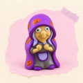 Witch squishy for halloween – Witch Squishy for Halloween, Slow Rising, product photo on pastel paper